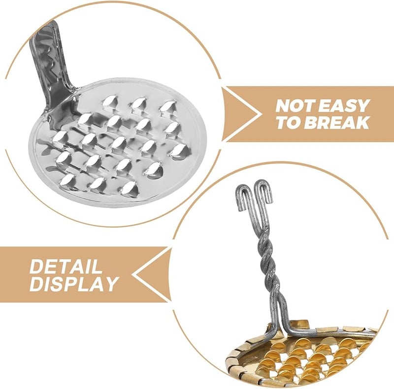 Stainless Steel Bean Jelly Scraper Set 2 Pieces Food Grater and Cold Noodle Tool - Image 3